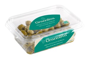 Gran Oliva Groene olijf basilicum 400 gr.